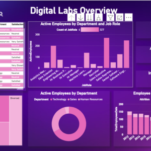 Digital labs overview dashboard